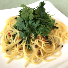 春菊とアンチョビのパスタ