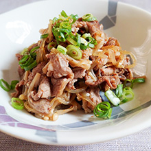 牛肉ときのこのしぐれ煮