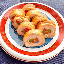 鶏むね肉の八幡巻き