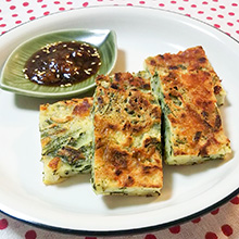 大葉としらすのカリカリチーズチヂミ