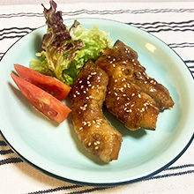 韓国風肉巻きかぼちゃ