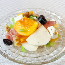 柿とかぶのマリネ